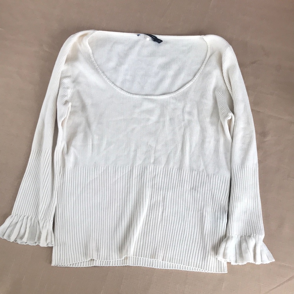 Off white flirty sweater